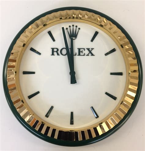 rolex wall clock vintage|authentic Rolex wall clock.